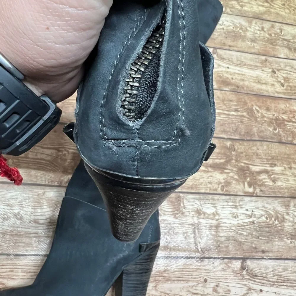 Sam Edelman NORWICK 6.5 M  Boots Black‎ Over Knee Heel